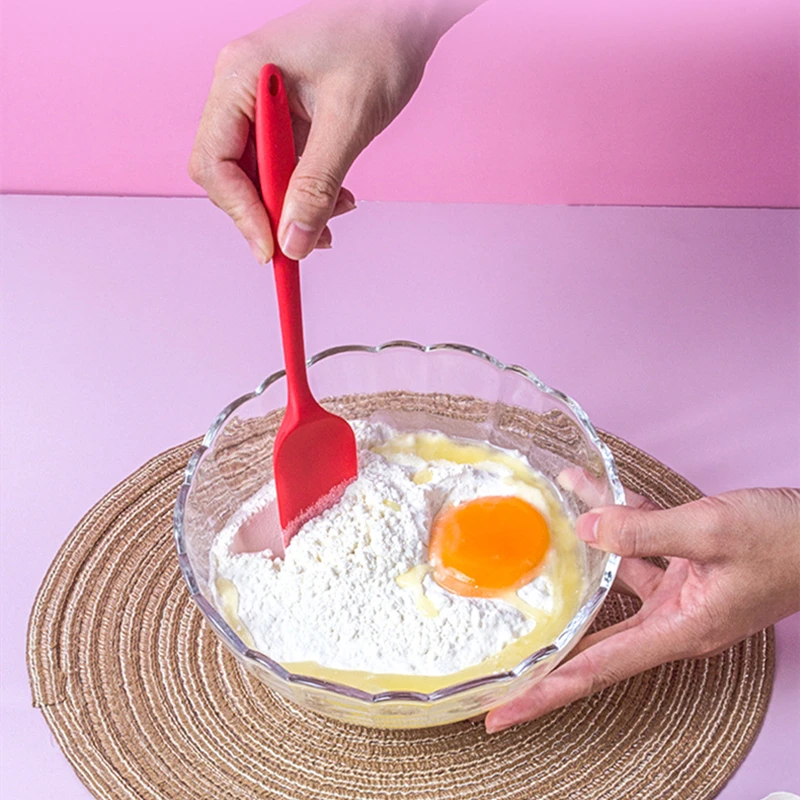 

Hot Universal Heat Resistant Integrate Handle Silicone Spoon Scraper Spatula Ice Cream Cake Kitchen Convenience Tool Utensils