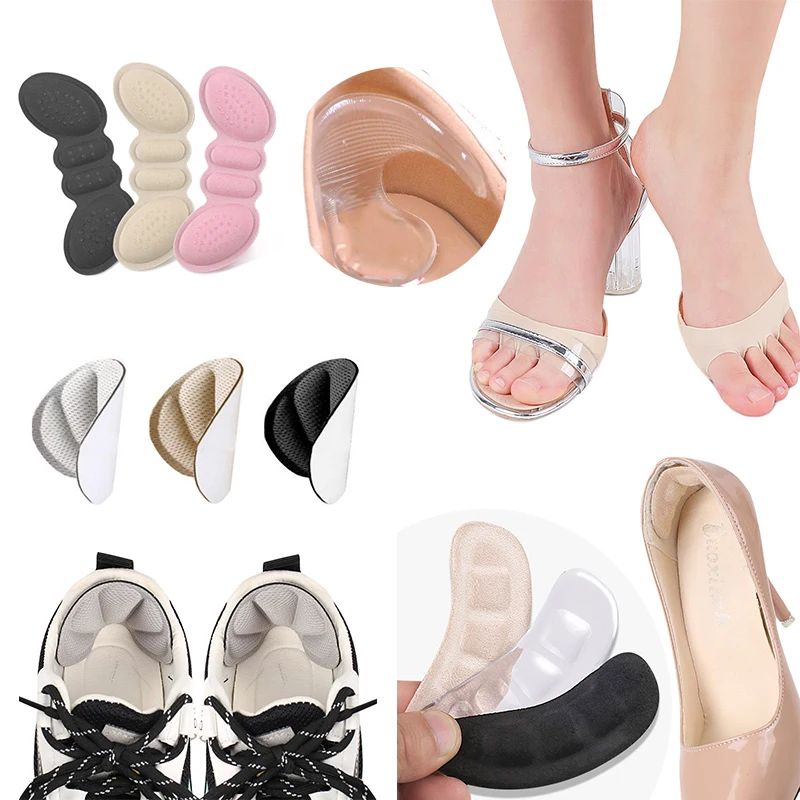 

Силиконовые прокладки для женской обуви, нескользящие вставки, самоклеящиеся вкладыши для пятки, передняя часть стопы, гелевые стельки для ...