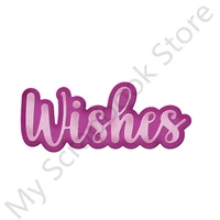 wishes alphabet dies cutting no seal for stencils for scrapbooking diy decoration handmade craft paper card embossing template