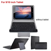 portable mini wireless keyboard for ios windows android with pu leather case cover stand for 9 10 inch tablet