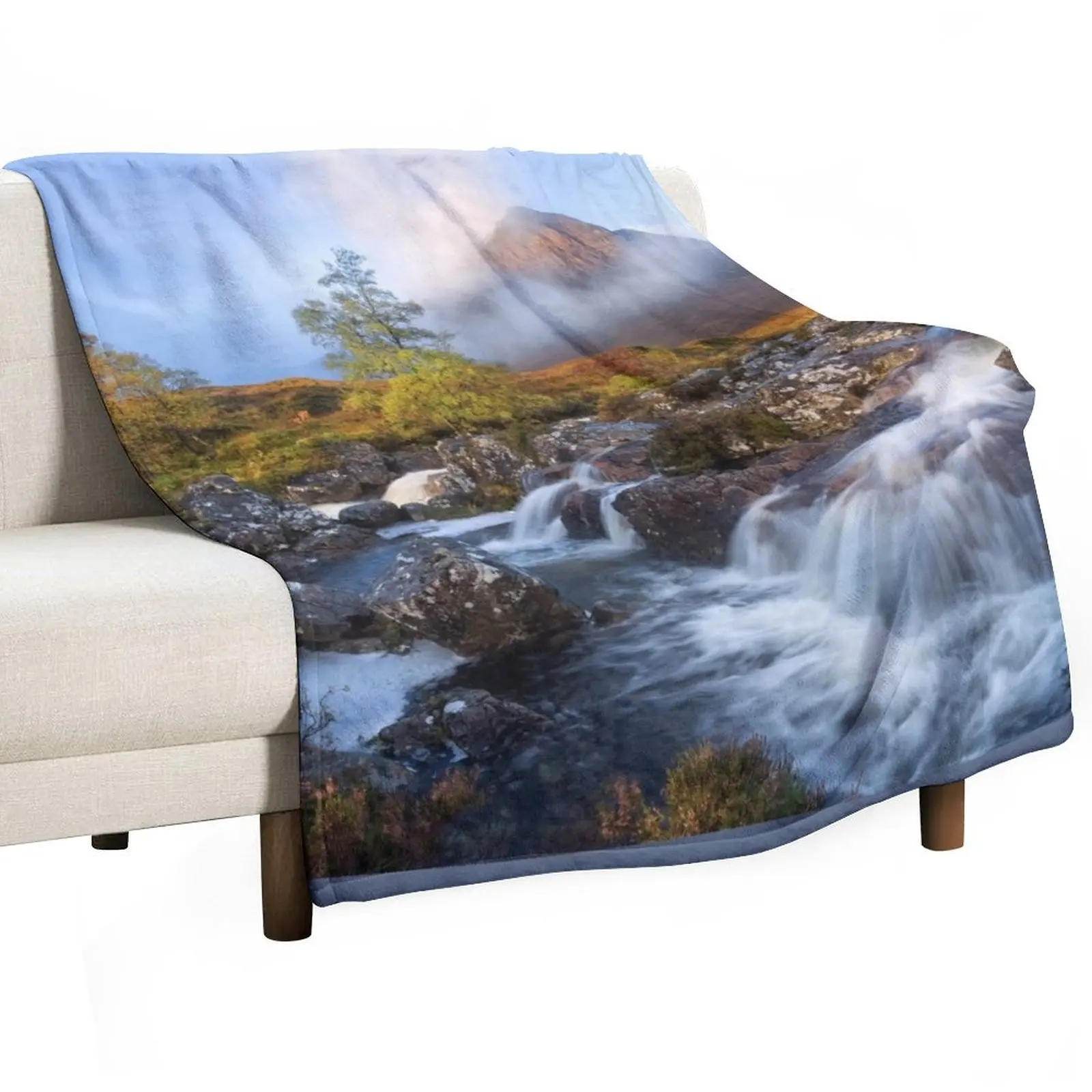 Buachaille Etive M?2r Водоспады Glencoe Шотландия. Одеяло Thermal Beautifuls Одеяла