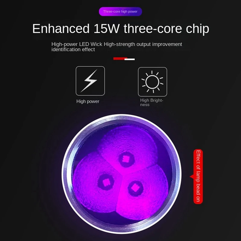 

Портативный УФ-фонарик из алюминиевого сплава, Нм