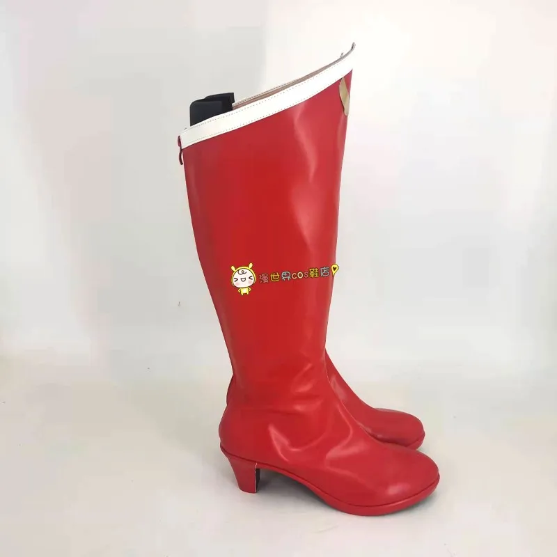 Красные сапоги в стиле аниме Сейлор Мун Цукино Усаги обувь для косплея