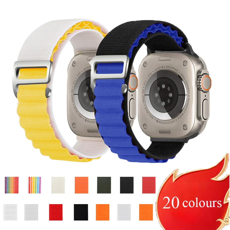 

Alpine loop band for Apple watch strap 49mm 44mm 40mm 45mm 41mm 42mm 38mm 40 44 45 mm bracelet iWatch Ultra series 7 6 5 3 se 8