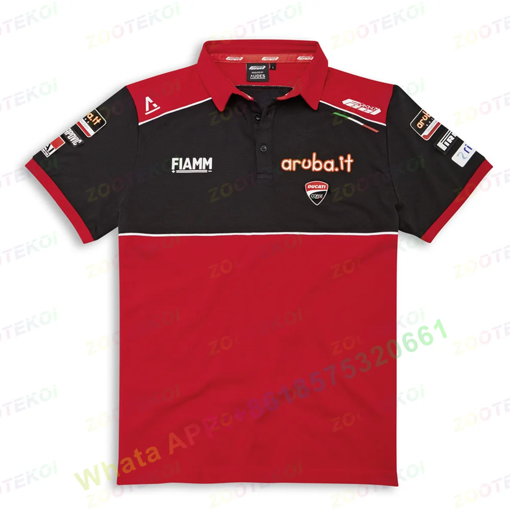 

2022 Moto For Repsol F1 Racing Team Polo Shirt Motorcycle Ride White/Blue Summer Men's Quick Dry Breathable Do Not Fade