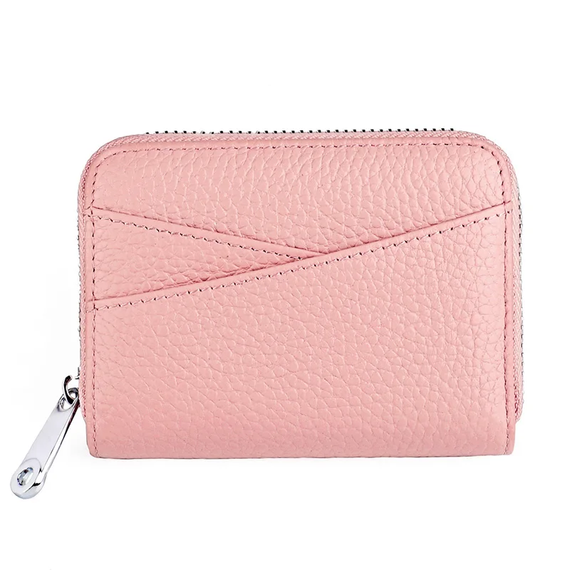 Дамский кошелек из натуральной кожи с отделением для карт верхний слой трендовый