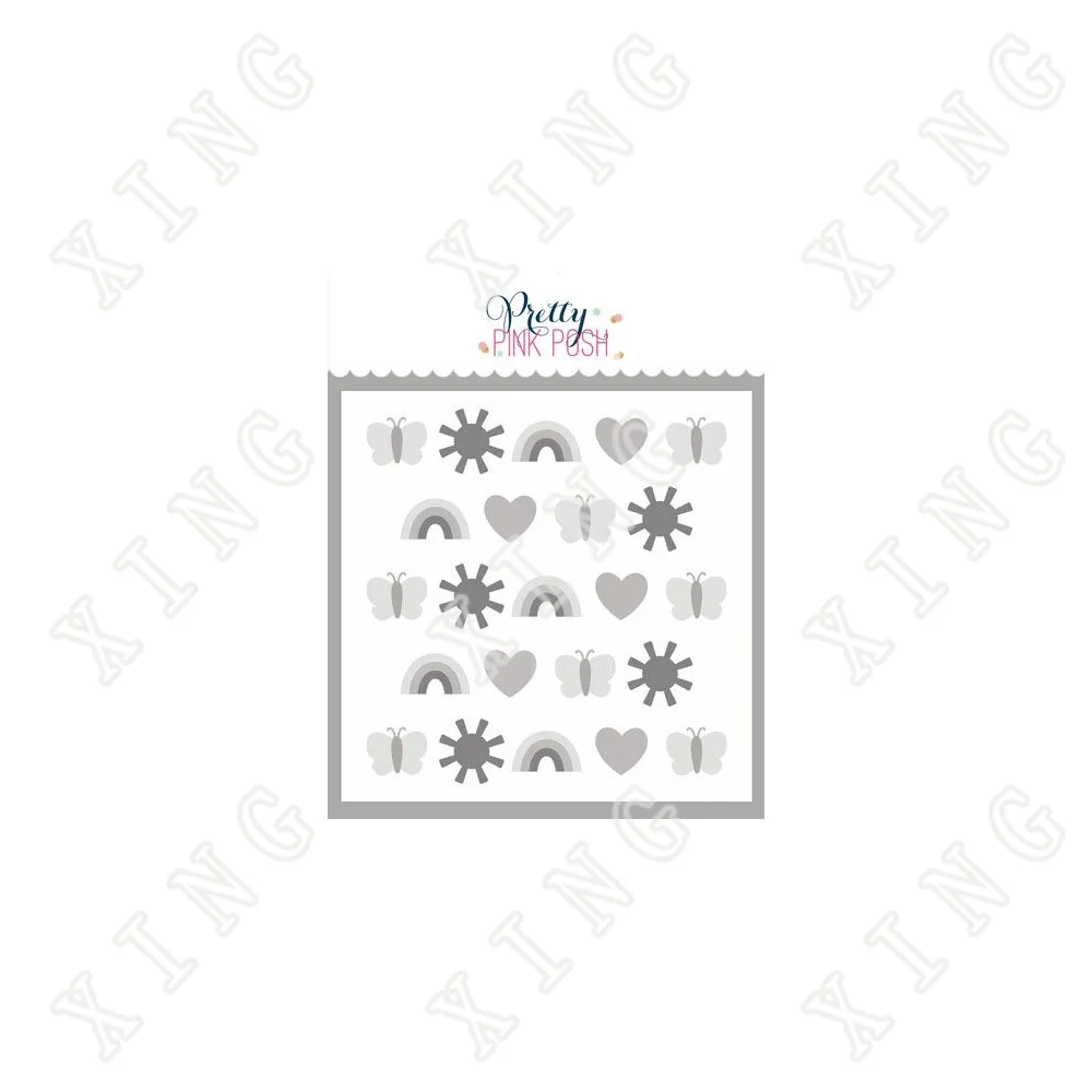 

2022 New happy Days Diy Layering Stencils Wall Painting Scrapbook Coloring Embossing Album Decorative Paper Card Template