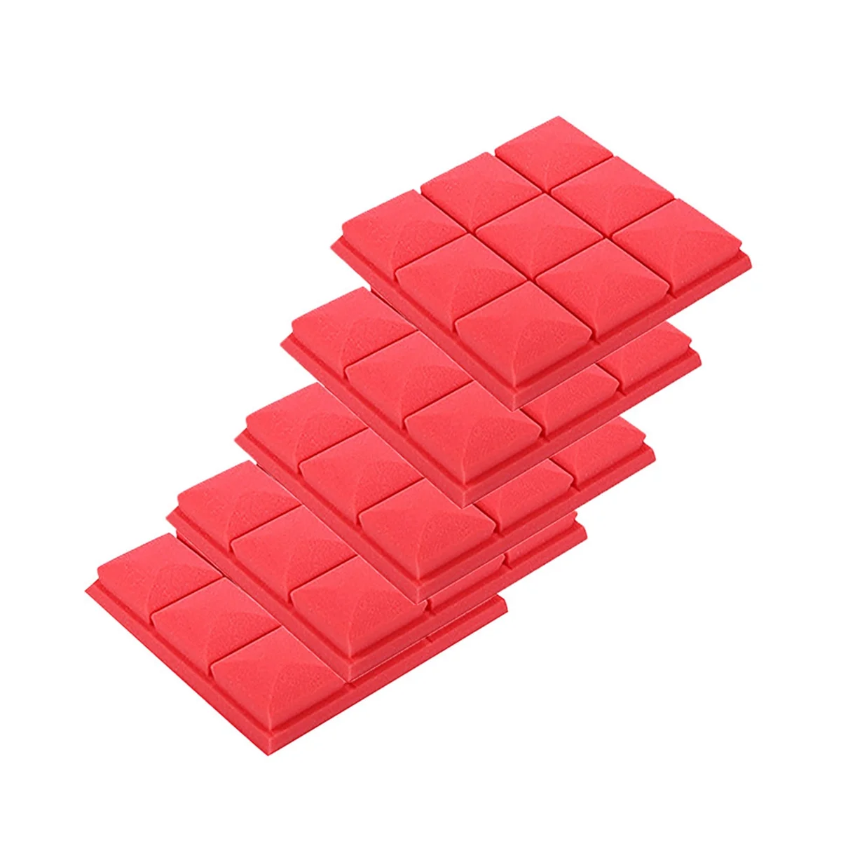 

Acoustic Foam Panels, 5 Pack 30x30x5cm Mushroom Studio Wedge Tiles, Sound Panels Sound Proof Foam Panels,Red