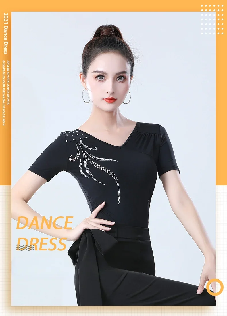 Женский костюм для латинских американских танцев спорта и соревнований с юбкой