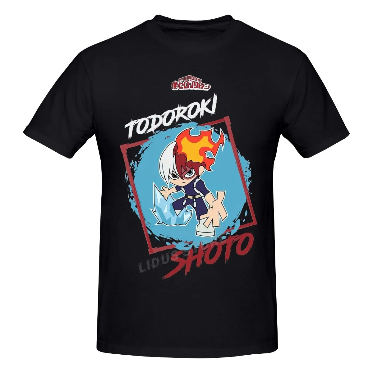 

My Hero Academia TODOROKI SHOTO CHIBI Boku No Hero Academia T shirt Harajuku Clothing Cotton Sweatshirts Graphics Tshirt Tee