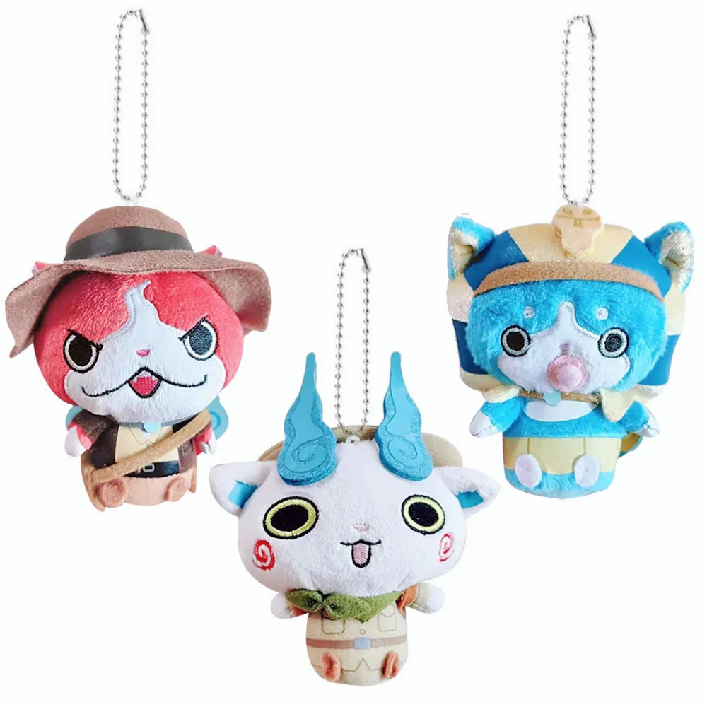 Милые часы Youkai сокровище Jibanyan плюшевые брелки-талисманы брелок для ключей