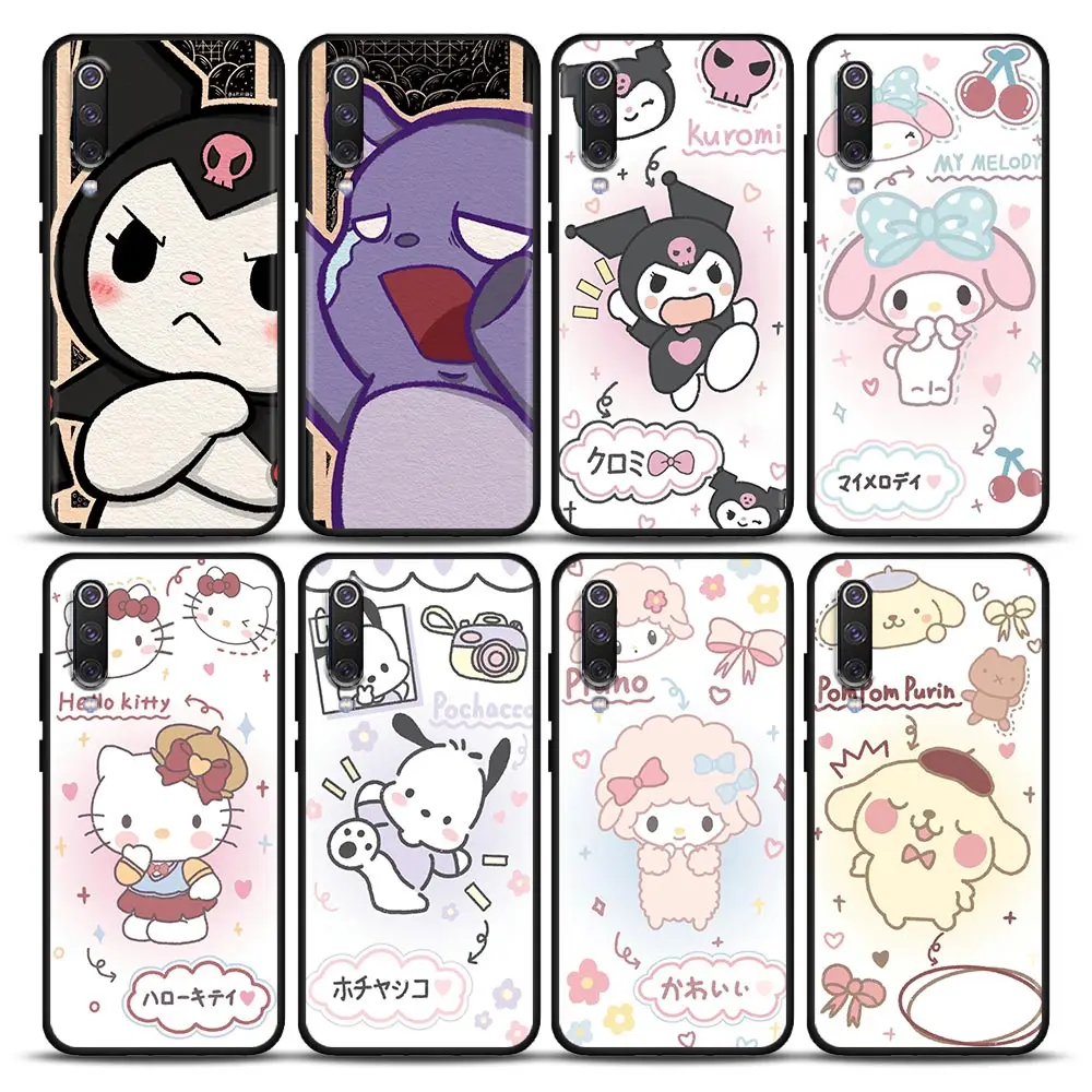 

Cute Hello Kitty kuromi Anime Cartoon Phone Case For Xiaomi Mi A2 8 9 SE 9T 10 10T 10S CC9 E Note 10 Lite Pro Cover Fundas Coque