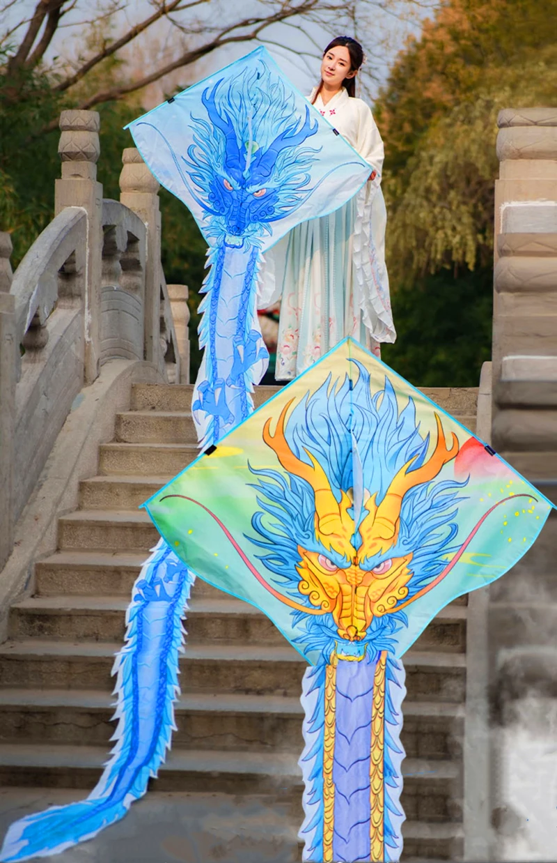 Бесплатная доставка 6 м воздушные змеи-драконы летающие игрушки для детей змеи