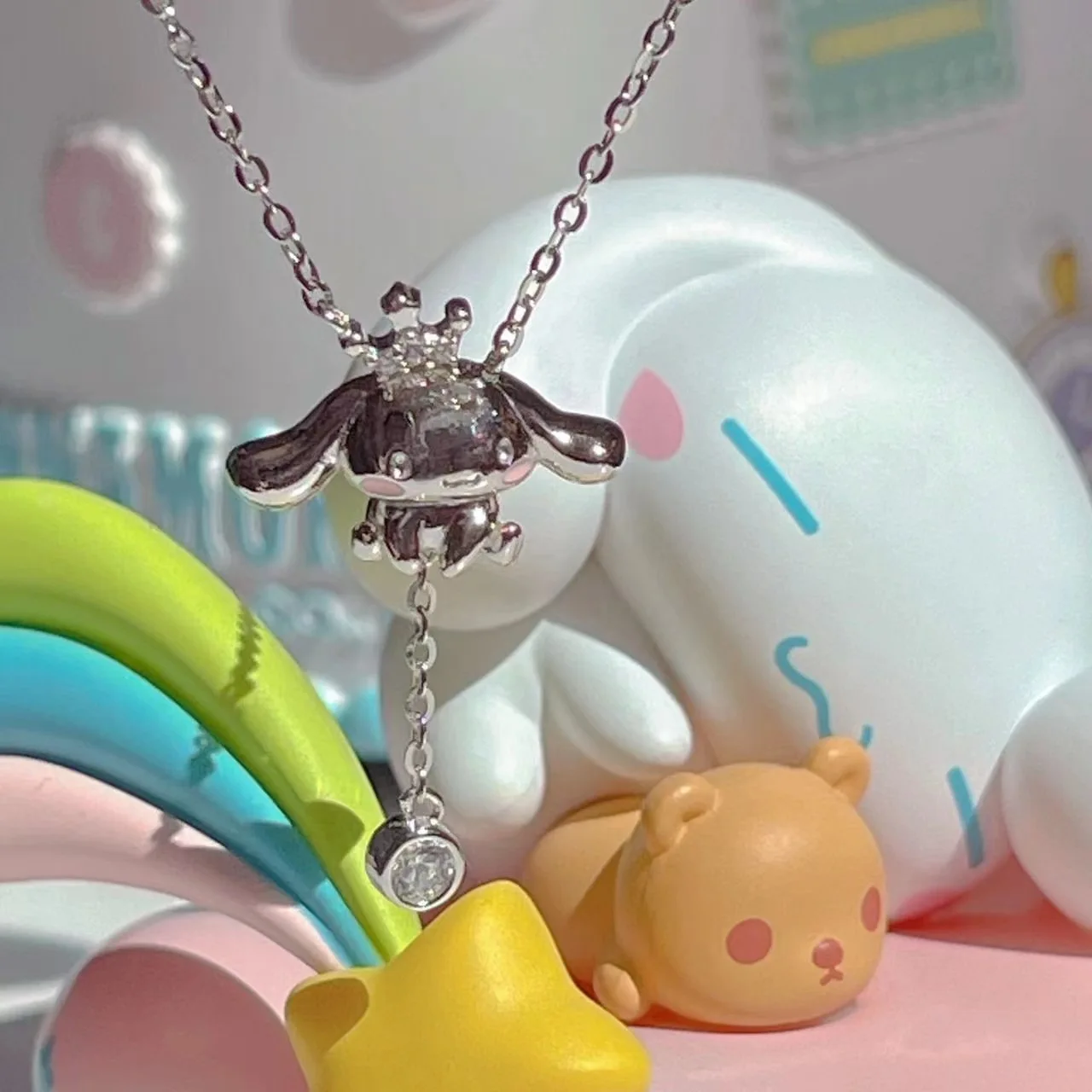 

Sanrio Cinnamoroll Necklace Romantic Clavicle Female Trendy Student Girlfriend Collarbone Chain Sweet Girlfriend Gift