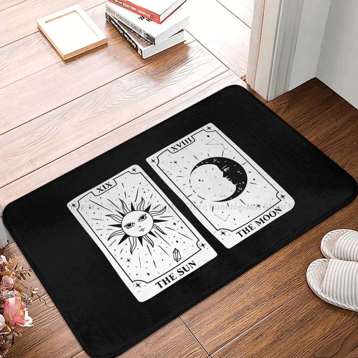 

Mystery Tarot Card Bathroom Non-Slip Carpet Sun Moon Living Room Mat Welcome Doormat Home Decoration Rug