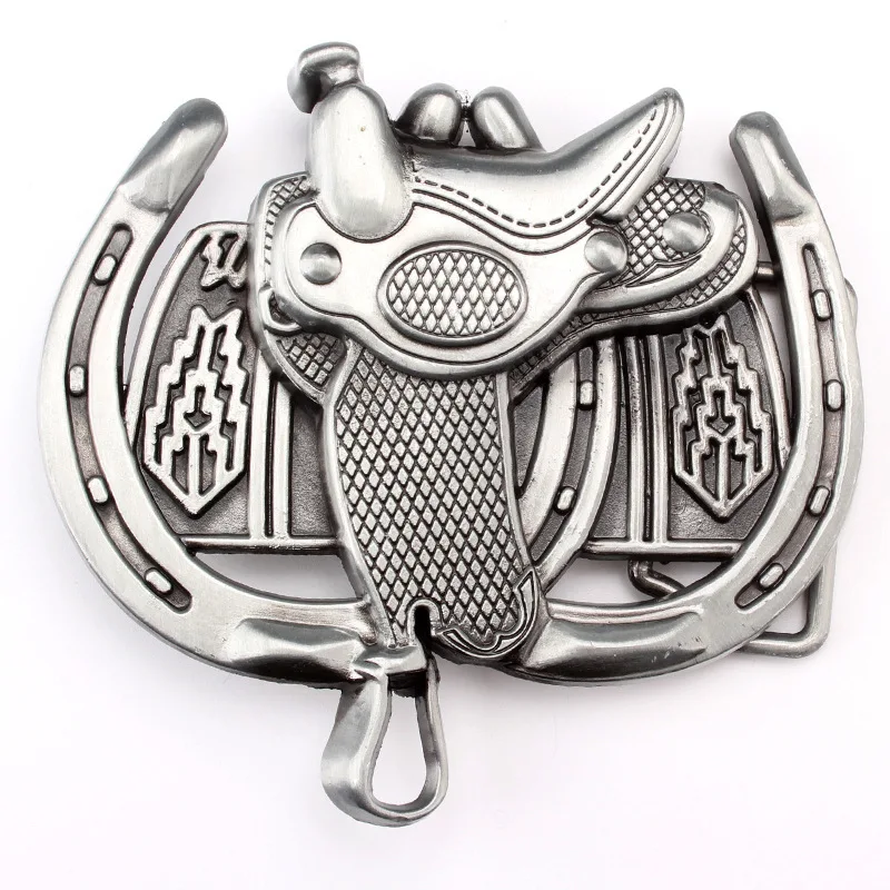 

Metal Belt Buckle Men's Boutique Equestrian Sports Animal Pattern Handmade Smooth Components 3D ALLOY Decorative METAL Waistband
