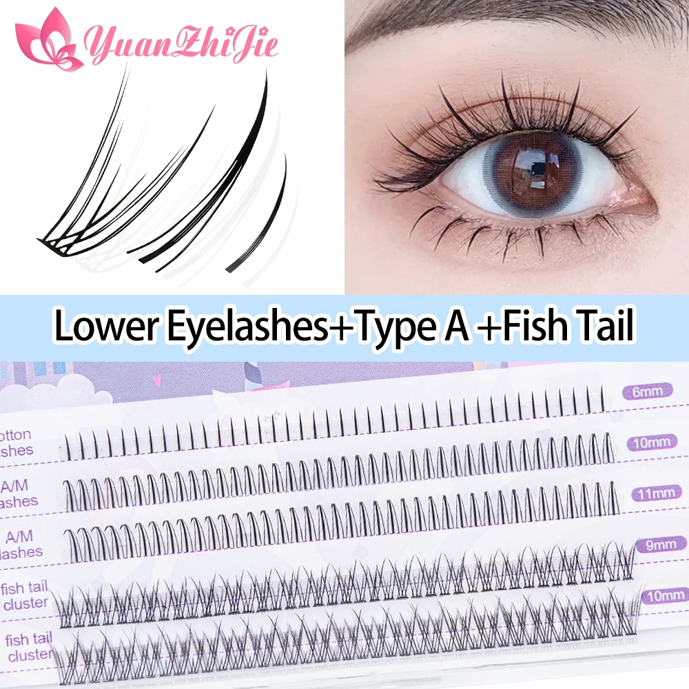 

Mix A Shape Bottom DIY Eyelash Fishtail False Eyelashes Eye Lashes Extension Volume Pre-fan Cluster Angle Fairy Natural Eyelash
