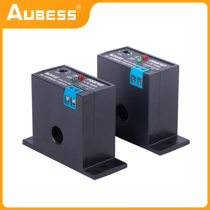 

Aubess Current Detection Switch Induction Relay AC Linkage Device Plc Signal Over Limit Closed AC 0.2-30A Current Sensing Switch
