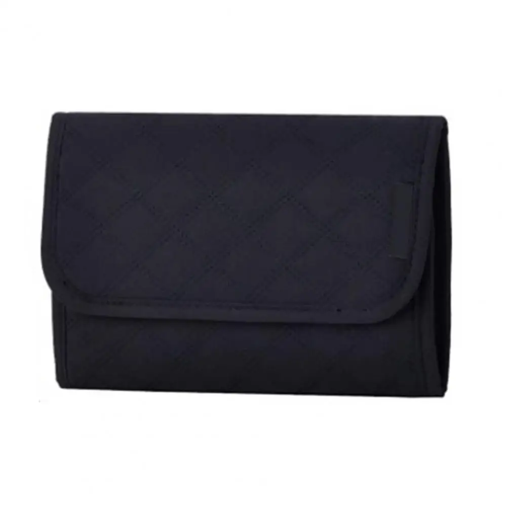 

Jewelry Bag Portable Travel Jewelry Organizer Roll with Transparent Foldable Compartments for Necklaces Earrings Rings Bracelets
