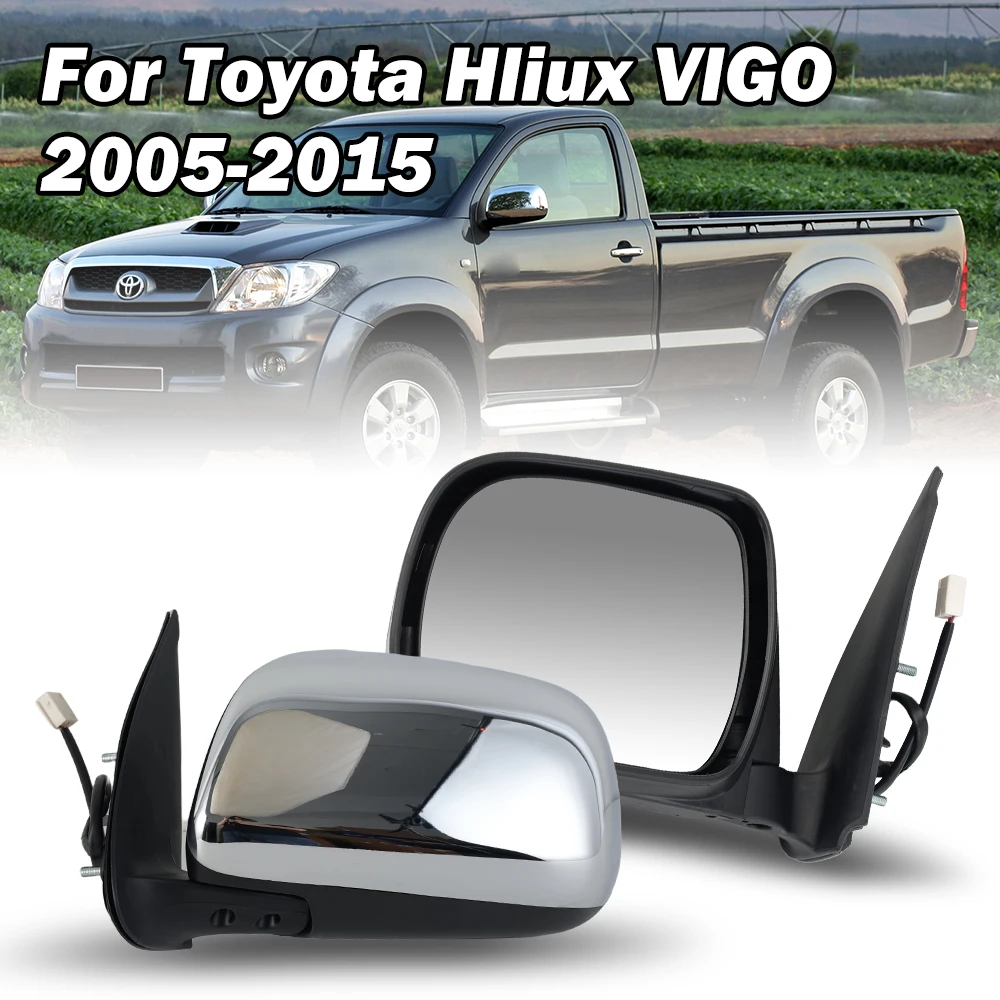 Трехконтактное дверное зеркало в сборе для Toyota Hilux Vigo 2005-2015 автозапчасти внешние