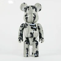 bearbrick banksy balloon girl building block bear 400 28cm fashion doll violence bear doll ornament gifts for valentines day