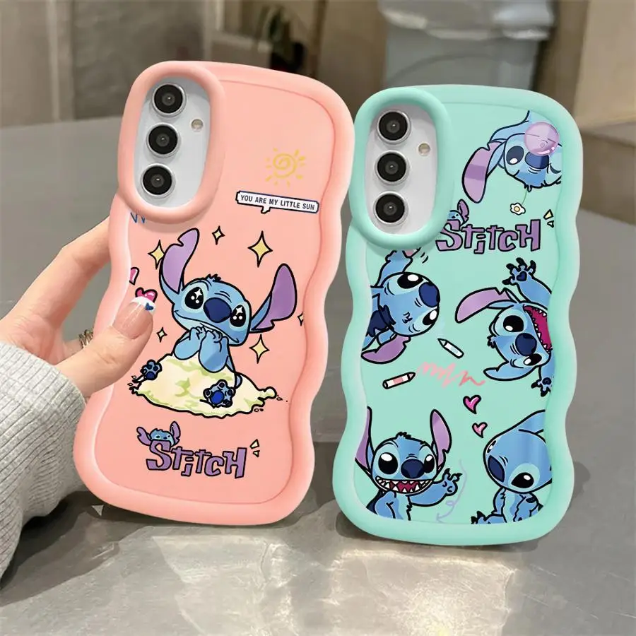 Милый чехол для телефона Disney Stitch Realme C35 C30 C55 11 12 Pro 5G C11 C12 C25 C25S C25Y 30S C21Y ProPlus Capa Cover