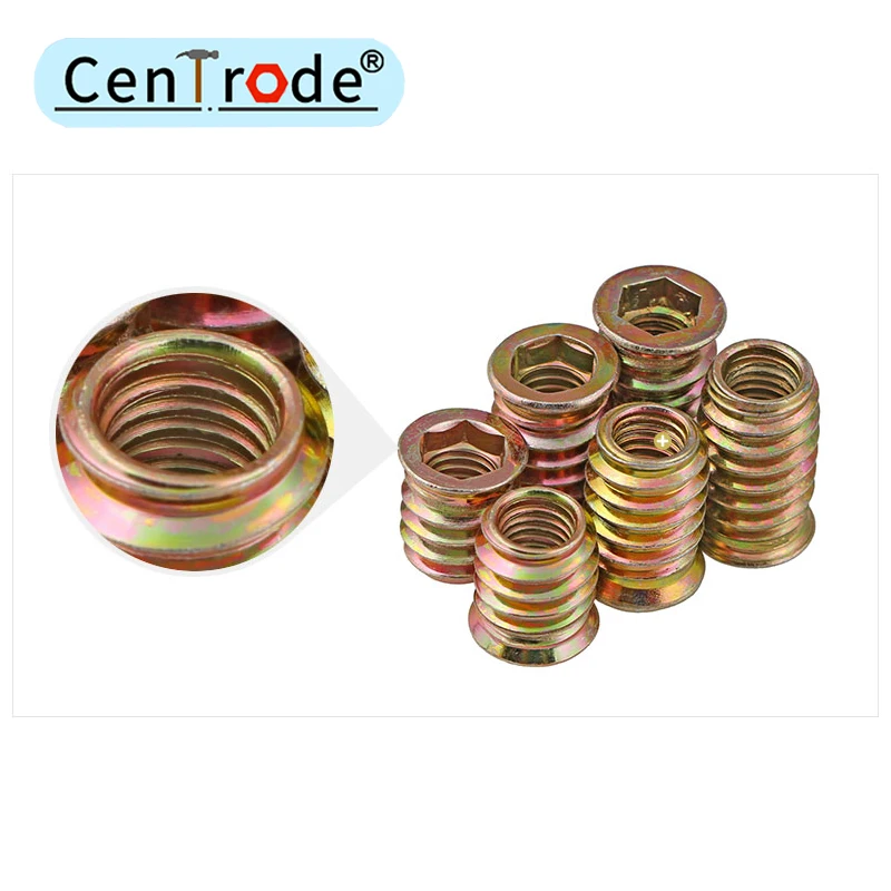 Гайка с потайной головкой шестигранная Встраиваемая гайка железные внутренние и