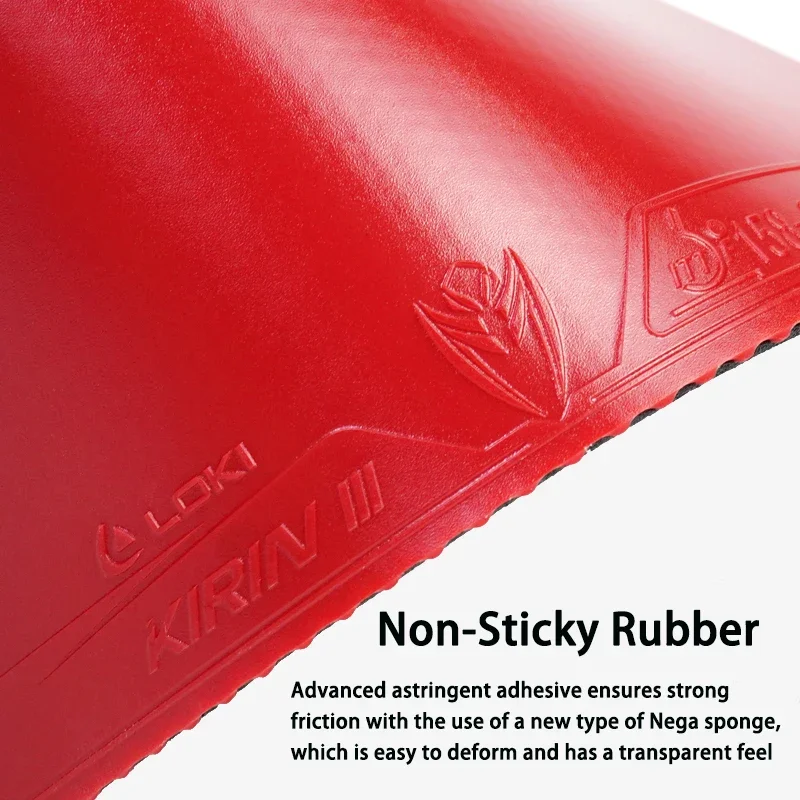 Резиновый не липкий лист для настольного тенниса LOKI KIRIN K3 с предварительно