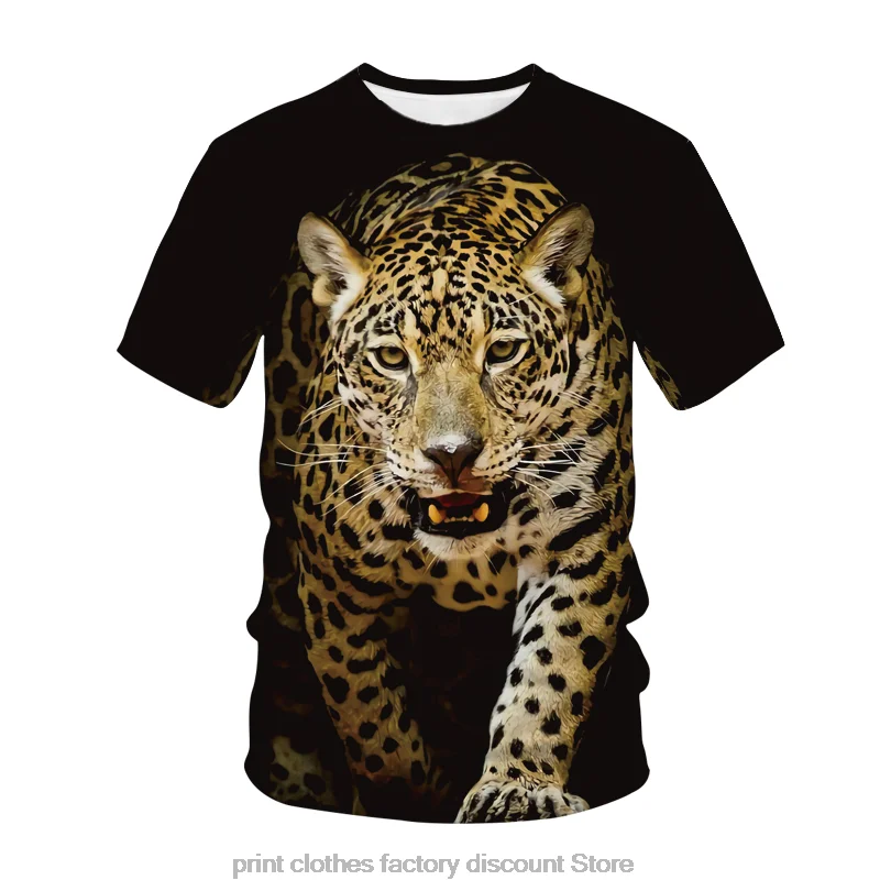 

New Fashion Tiger 3D-printed T-shirt Men's Summer Short-sleeved Sweatshirt Kawaii 2022 Cool T-shirt For Boys Clothing Unisex