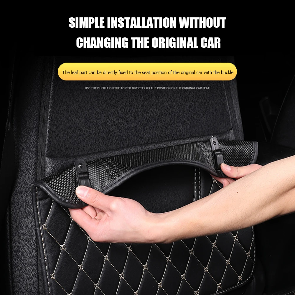 

Anti Child Kick Pad For VOLVO C30 C70 S40 S60 S80 S90 V40 V50 V60 XC40 XC60 XC70 XC90 PU Leather Car Seat Back Protector Cover