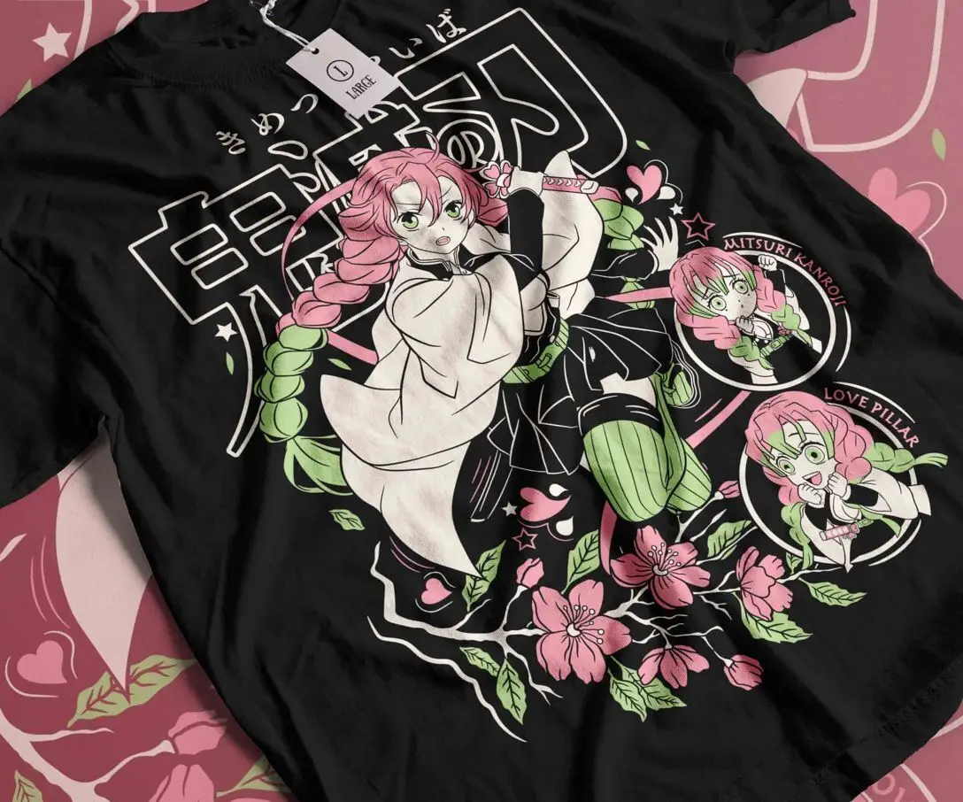 Футболка Mitsuri Kanroji рубашка для подарка все размеры