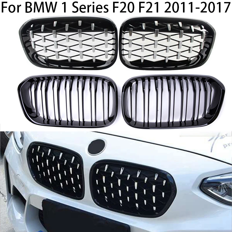 

Передняя решетка с двойной платой гоночная Спортивная решетка радиатора для BMW 1 серии F20 F21 LCI 120i 2011-2017 производительные автомобильные аксес...