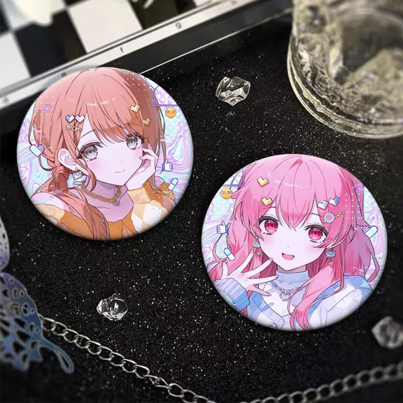 Фото Проект Sekai ‌ ‌ PJSK ‌   Аниме Pins Otori Emu Aoyagi Toya ‌   Броши Shinonome Akito, милый круглый значок с героями мультфильмов, аксессуары для рюкзака №2