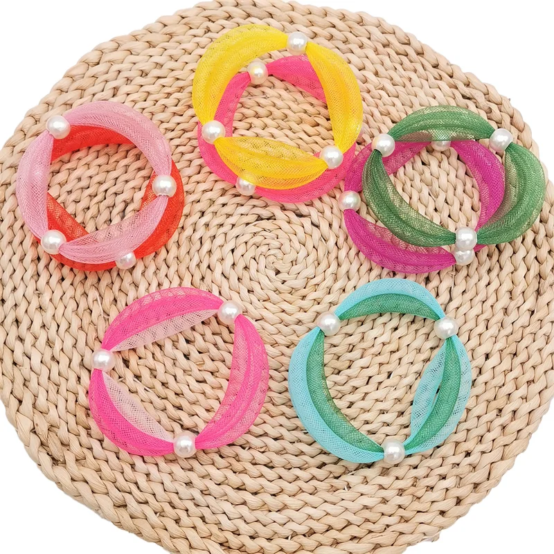 

New Luxury Pearl Bracelet For Women Punk Accessories Bridesmaid Gift Boho Designer Jewelry Charm Bangle Vintage Mesh Bracelets