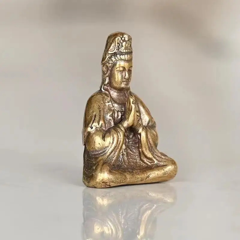 

Zen Dharma ancestor solid brass ornaments imitation antique Buddha home for Buddha study paperweight copper craft collection