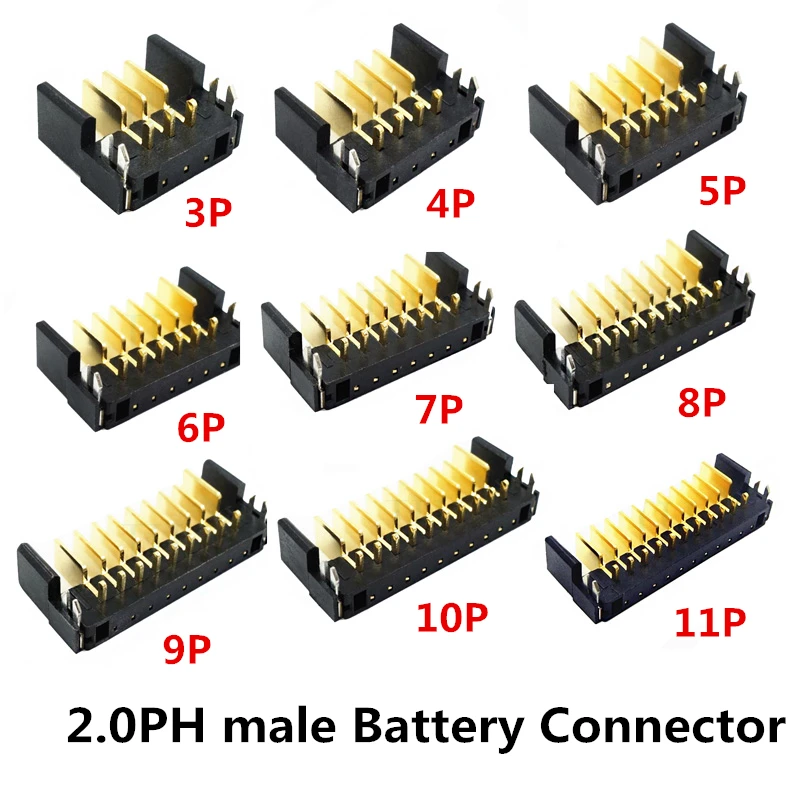 

Контактный разъем для аккумулятора ноутбука 3-12 пин 2,0 мм