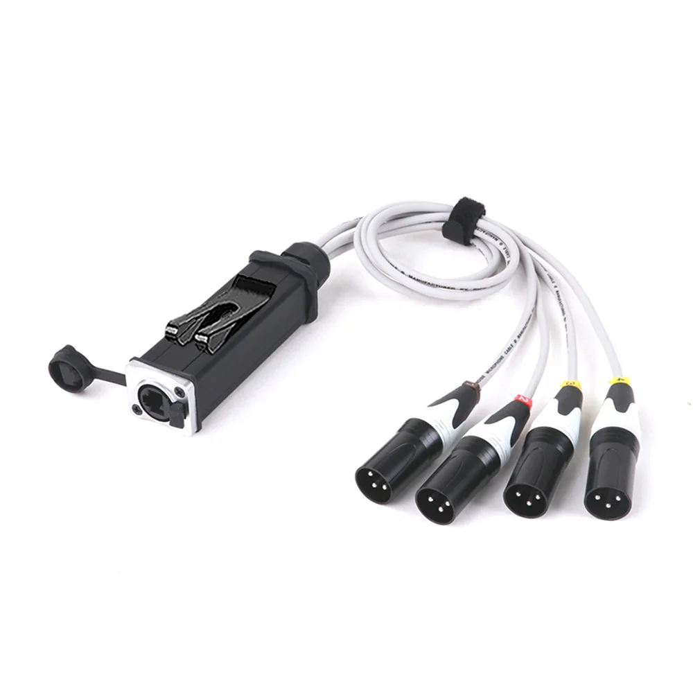 Аудиокабель 4-канальный XLR 3-контактный мультисетевой разъем для студии звуковой
