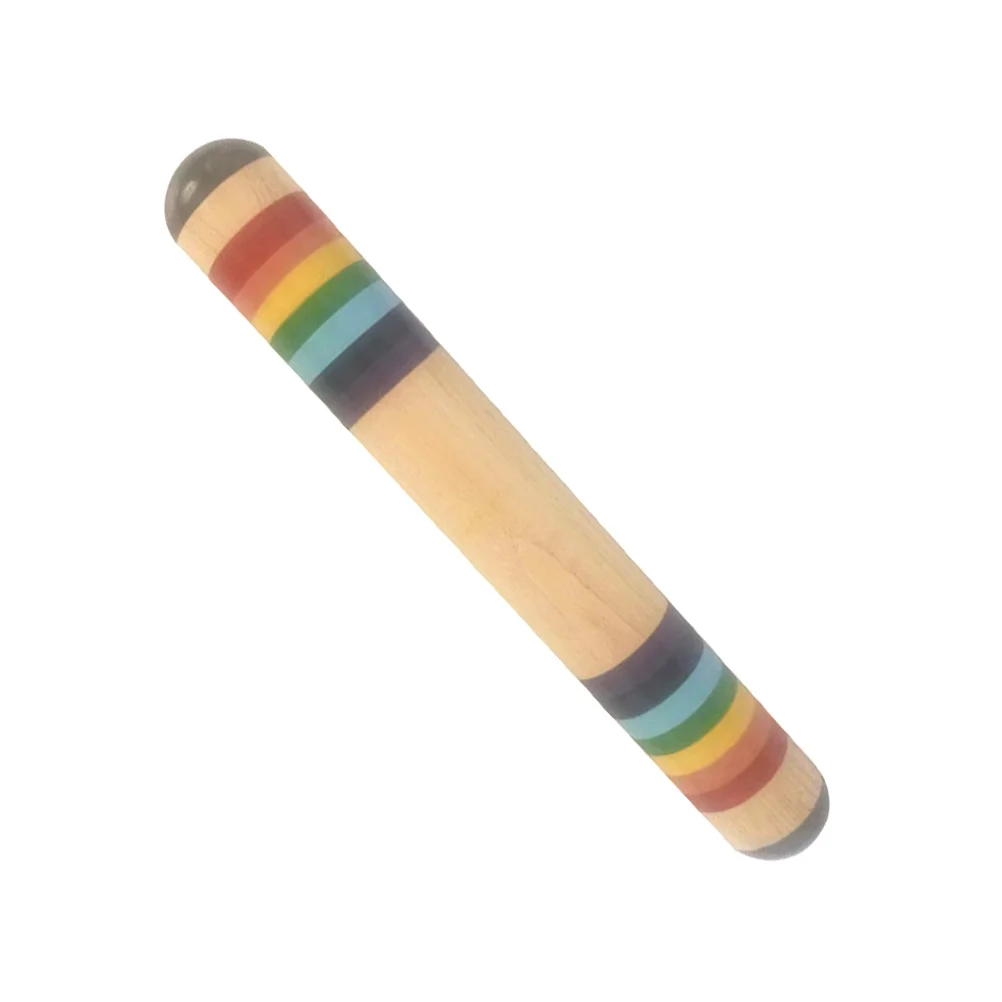 

Rainbow Rain Sound Tube Rain Sound Simulator Wooden Rain Sound for Playing
