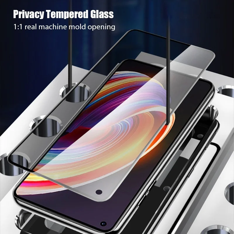 Фото Антишпионское стекло для Oppo Realme X50M Pro X7 Pro X3 X2 Q2 Pro Q, защита экрана Realme C17 C15 C12 C11 GT, дневное стекло №4