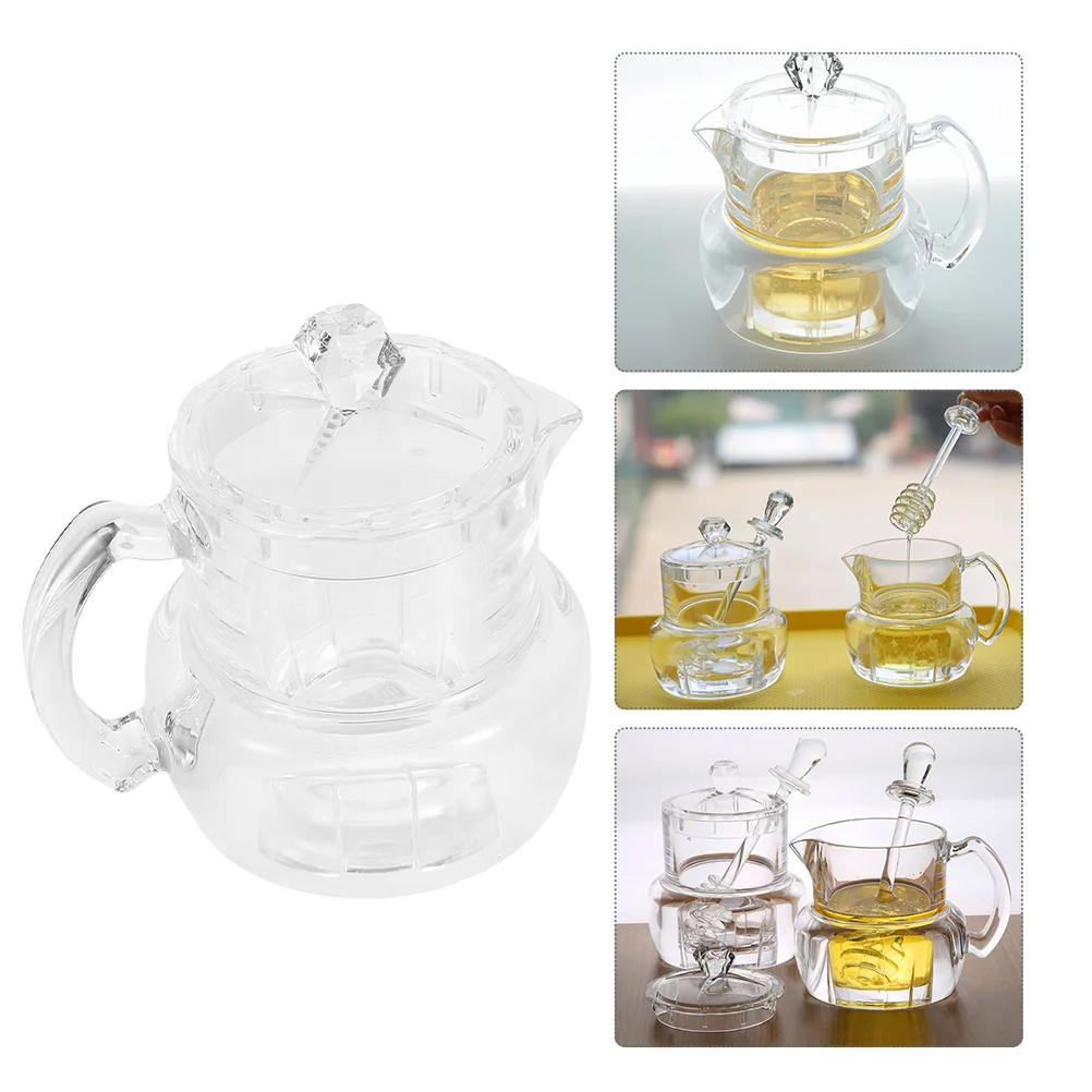 

Acrylic Honey Pot Plastic Honey Container Honey Dispenser Honey Storage Holder