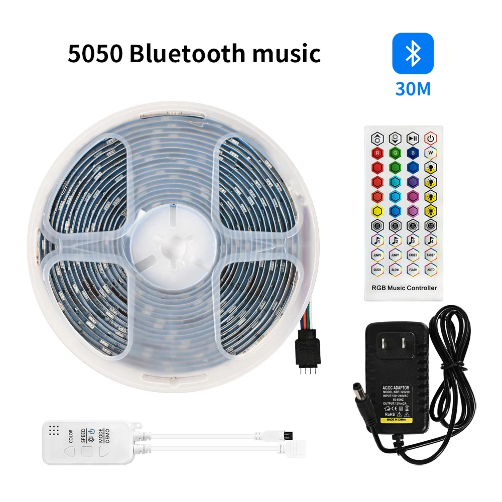 

Водонепроницаемая светодиодная лента RGB 5050 с поддержкой Wi-Fi и телефона