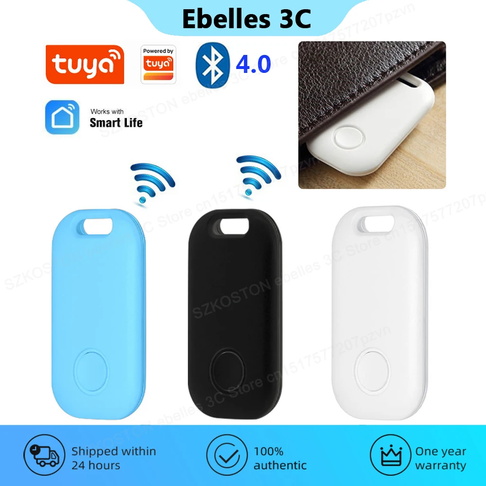 

Tuya Smart Tag Mini GPS Tracker Wireless Bluetooth Pet Anti-lost Device Alarm Search Location for Wallets Suitcases Key Finder