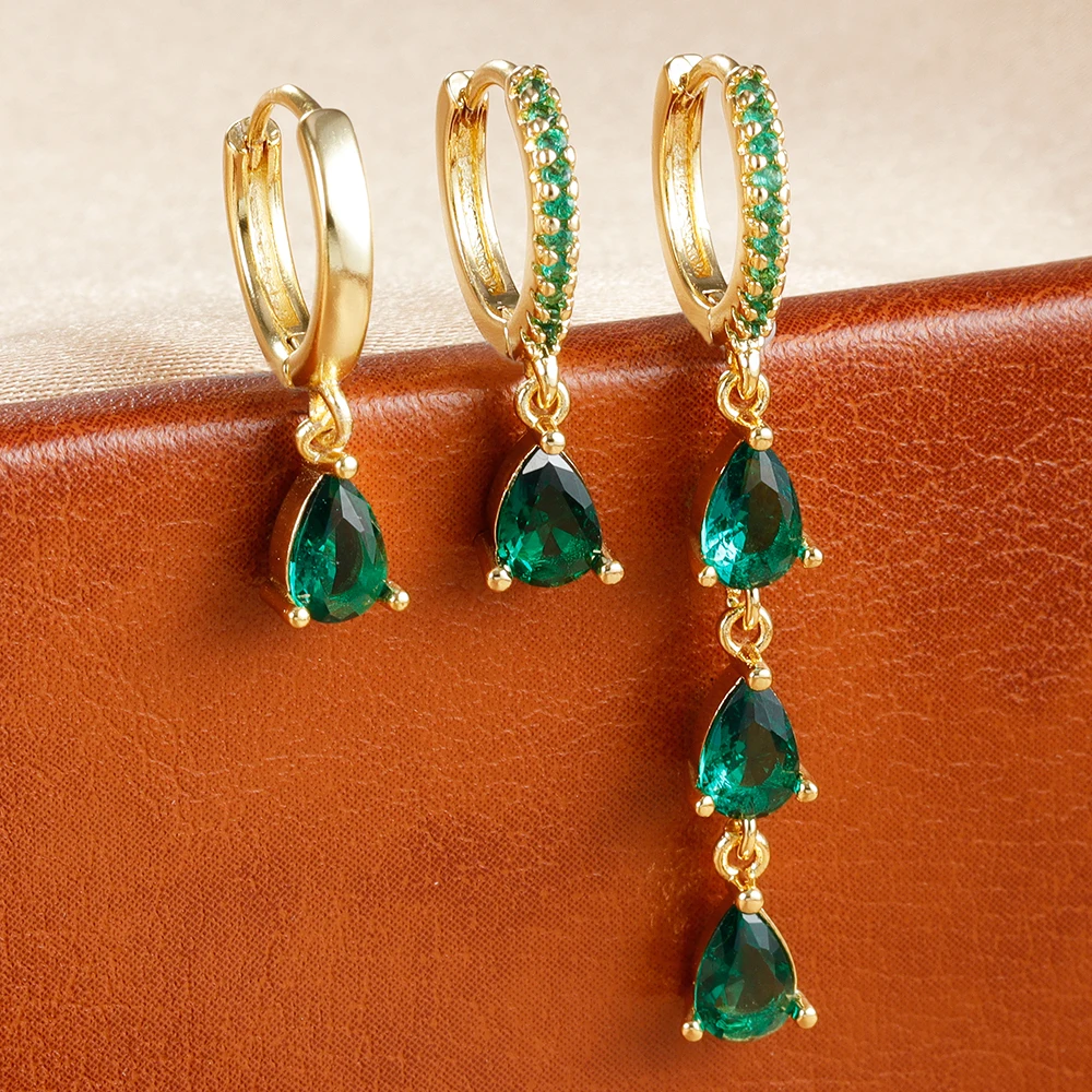 3 шт. серьги-подвески из нержавеющей стали