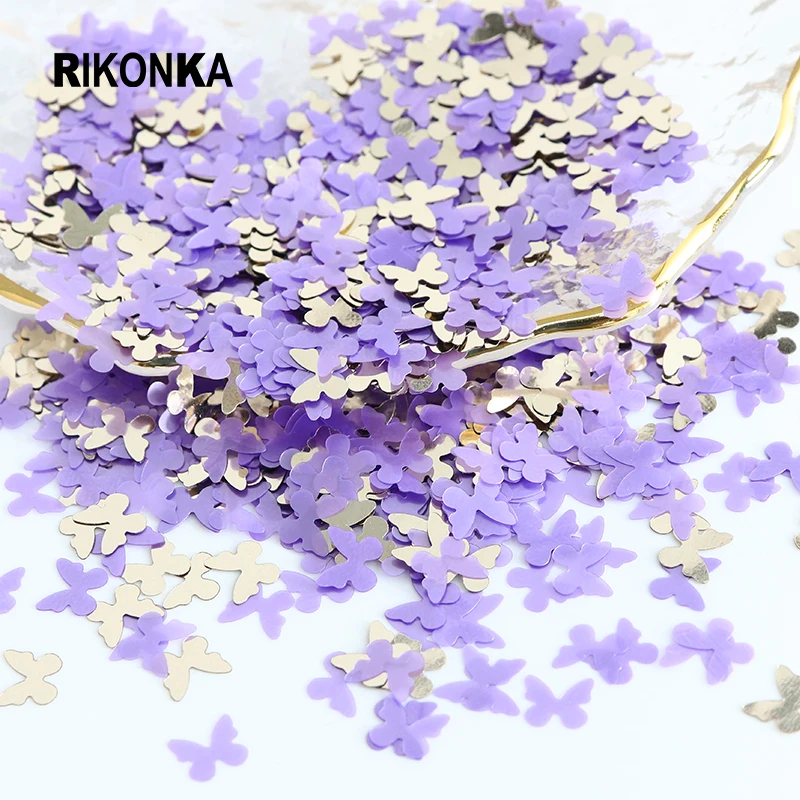 

5 мм в форме бабочки, смешанные цвета, искусственный жемчуг, блеск, хлопья для дизайнерского лета, лак, подвески, аксессуары для ногтей