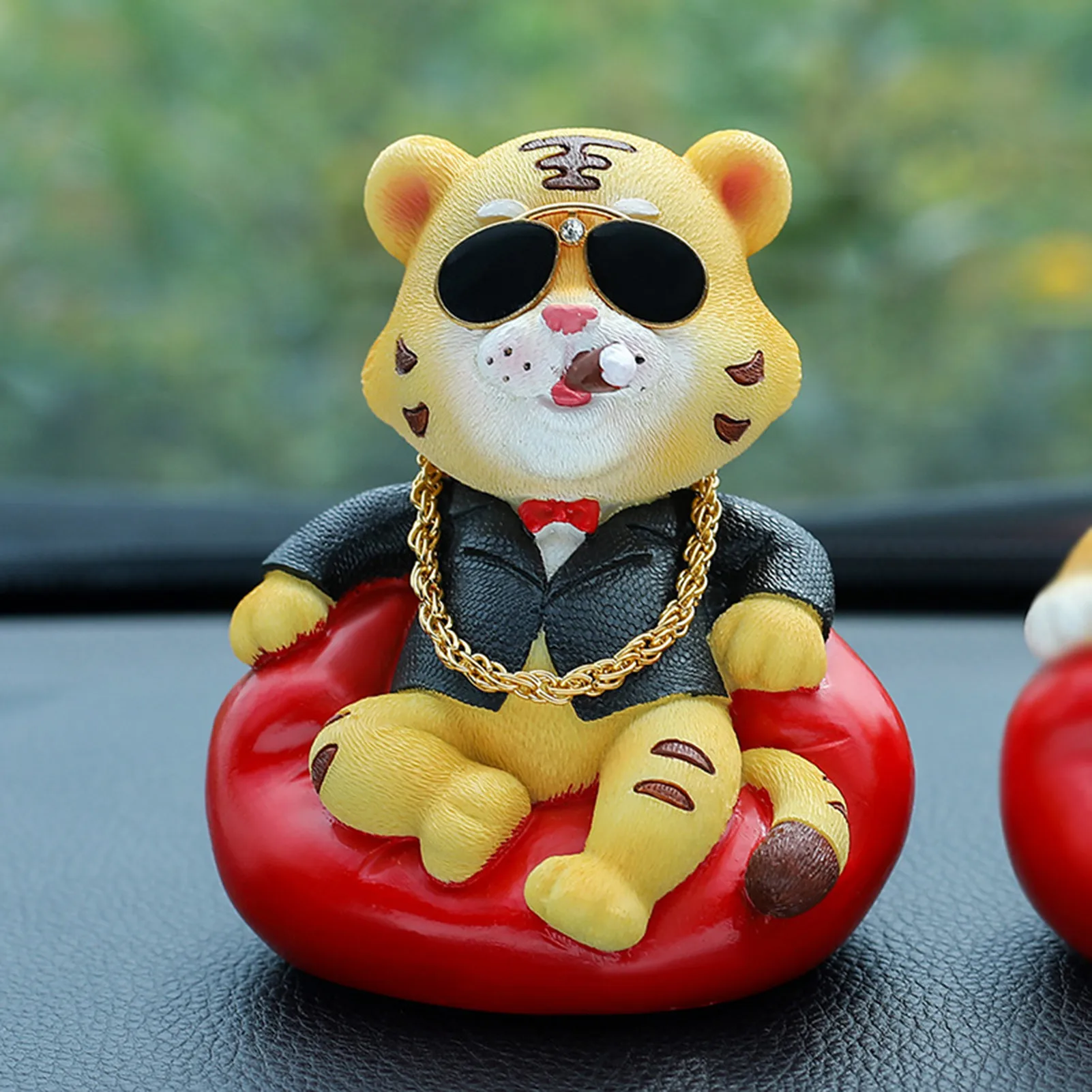 

Tiger Figurine Ornament Resin Chinese Zodiac Tiger Ornament For Chinese New Year Decorations 2022 Cool Tiger Car Interior Decor