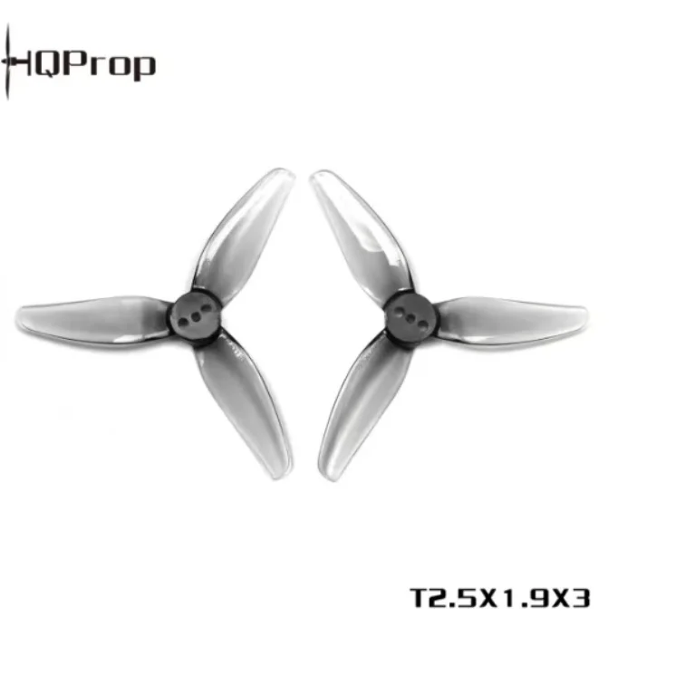 Фото Пропеллеры HQProp T2.5X1.9X3 2.5 дюйма, 3-лопастные, из поликарбоната, 2CW 2CCW, для гоночного FPV-дрона Mario Mini25 №2