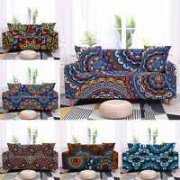 bohemia style flower sectional sofa cover elastic all inclusive spandex sofa covers for living room dustproof cushion cover