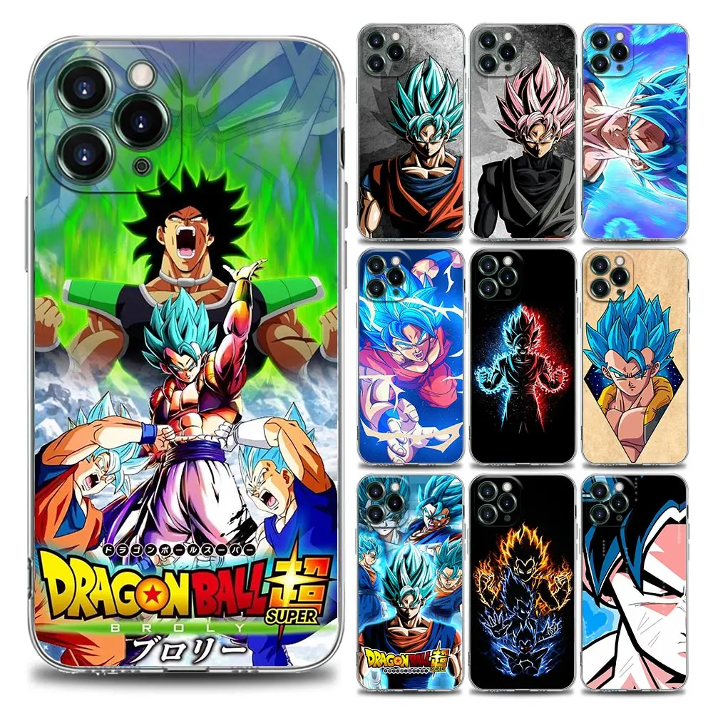 

Japan Anime DragonBall Super Clear Phone Case for iPhone 11 12 13 Pro Max 7 8 SE XR XS Max 5 5s 6 6s Plus Soft Silicon