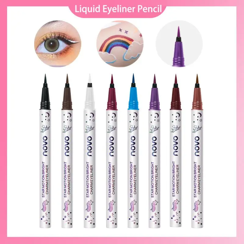 

Жидкая подводка для глаз, 8 цветов, карандаш, водостойкая красочная подводка для глаз, ручка, косметика, быстросохнущая красочная подводка д...