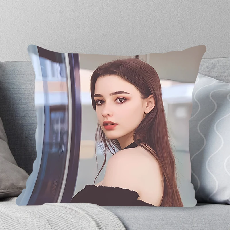 Квадратный Чехол Для Подушки Из Полиэстера Гостиной Автомобиля Ресторана Декор